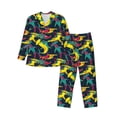 thumbnail image 1 of Bingfone Men's Pajama Set 2 Piece Loungewear PJs, Long Sleeve with Pajama Pants-Colorful Sharks, 1 of 7