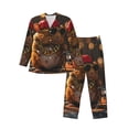 thumbnail image 1 of Bingfone Men's Pajama Set 2 Piece Loungewear PJs, Long Sleeve with Pajama Pants-Hip-Hop Guinea Pig., 1 of 7