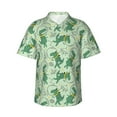 thumbnail image 1 of Bingfone Men's Short Sleeve Button Down Shirts Hawaiian Cute Dinosaurs in Space Printed Beach Shirt, 1 of 1