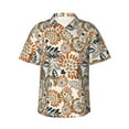 thumbnail image 1 of Bingfone Men's Short Sleeve Button Down Shirts Hawaiian Floral Paisley Printed Beach Shirt, 1 of 1
