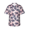 thumbnail image 1 of Bingfone Men's Short Sleeve Button Down Shirts Hawaiian Tropics Palm Trees Printed Beach Shirt, 1 of 7