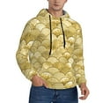 thumbnail image 1 of Bingfone Mermaid Fish Scale Men's Drawstring Hoodie Long Sleeve Pocket Sweatshirts-4X-Large, 1 of 6