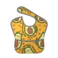 thumbnail image 1 of Bingfone Mess-Proof Baby Bib - Waterproof Bib For Baby Boy Or Girl With Food Catcher Pocket, Unisex-Avocado Dog, 1 of 8