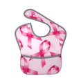 thumbnail image 1 of Bingfone Mess-Proof Baby Bib - Waterproof Bib For Baby Boy Or Girl With Food Catcher Pocket, Unisex-Breast Cancer Ribbons Awareness, 1 of 8