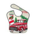 thumbnail image 1 of Bingfone Mess-Proof Baby Bib - Waterproof Bib For Baby Boy Or Girl With Food Catcher Pocket, Unisex-Merry Christmas 1, 1 of 8