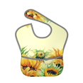 thumbnail image 1 of Bingfone Mess-Proof Baby Bib - Waterproof Bib For Baby Boy Or Girl With Food Catcher Pocket, Unisex-Sunflowers On A Yellow Background, 1 of 8