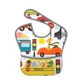 thumbnail image 1 of Bingfone Mess-Proof Baby Bib - Waterproof Bib For Baby Boy Or Girl With Food Catcher Pocket, Unisex-Transports With Animals, 1 of 8