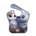 thumbnail image 1 of Bingfone Mess-Proof Baby Bib - Waterproof Bib for Baby Boy or Girl with Food Catcher Pocket, Unisex-Cute Animal Couple, 1 of 6