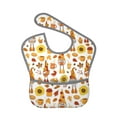 thumbnail image 1 of Bingfone Mess-Proof Baby Bib - Waterproof Bib for Baby Boy or Girl with Food Catcher Pocket, Unisex-Gnomes Autumn Harvest, 1 of 6