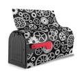 thumbnail image 1 of Bingfone Metallic Gears Magnetic Mailbox Cover Standard Size for Garden Yard Outdoor Decorations-25.5x21 in, 1 of 7