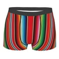 thumbnail image 1 of Bingfone Mexican Serape Blanket Stripes Men's Underwear - Casual Stretch Boxer Briefs-XX-Large, 1 of 7