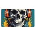 thumbnail image 1 of Bingfone Modern Hip-Hop Skull Large Gaming Mouse Pad,Extended Desk Mousepad with Stitched Edges,Non-Slip Base,Water Resist Keyboard Pad for Gamer, Office & Home, 29.5 x 16 in, 1 of 6