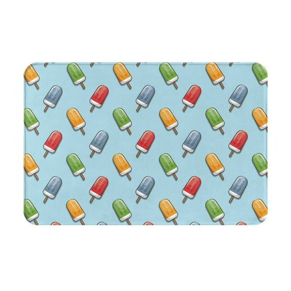 Bingfone Modern Ice Cream Door Mat 16"x24" Front Entrance Non-Slip Low Profile Washable for Entryway