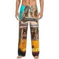 thumbnail image 1 of Bingfone Modern Urban Monkey Mens All Over Print Sleep Pajama Pants-Medium, 1 of 5