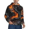 thumbnail image 1 of Bingfone Molten Lava Abstract Flow Men's Drawstring Hoodie Long Sleeve Pocket Sweatshirts-3X-Large, 1 of 6