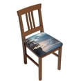 thumbnail image 1 of Bingfone Moonlit Sea Sailboat Restaurant Chair Seat Covers,Removable Washable Chair Covers Protects, 1 of 1