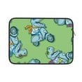 thumbnail image 1 of Bingfone Motorcycle Riding Dinosaur Laptop Sleeve Case 15 Inch, 360° Protective Computer Carrying Bag, 1 of 9