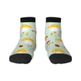 thumbnail image 1 of Bingfone Mushroom Bee Design Patterned Men'S Women'S Casual Cotton Socks, 1 of 9