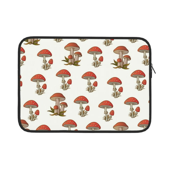 Bingfone Mushroom Laptop Sleeve Case 15 Inch, 360° Protective Computer Carrying Bag