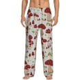 thumbnail image 1 of Bingfone Mushroom Mens All Over Print Sleep Pajama Pants-Small, 1 of 9