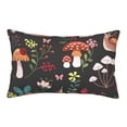 thumbnail image 1 of Bingfone Mushroom With Snails Standard Size Pillowcase, Long Staple Pure Cotton Envelope Closure Pillow Cover,14"X20", 1 of 9