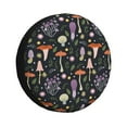 thumbnail image 1 of Bingfone Mushrooms Spare Tire Cover Weatherproof Universal Wheel Protectors For Rv Camper Travel Trailer Suv Truck-14 Inch, 1 of 9