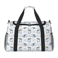 thumbnail image 1 of Bingfone Music Shark Print Travel Duffel Tote Bag,Waterproof Shoulder Weekender Bag For Women and Men Swim Sports Travel Gym Bag，Foldable and expandable bag Lightweight, 1 of 7