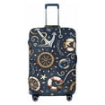 thumbnail image 1 of Bingfone Nautical Luggage Cover Washable Suitcase Cover Protector Anti-Scratch Suitcase Cover Fits 18-32 Inch Luggage, 1 of 9