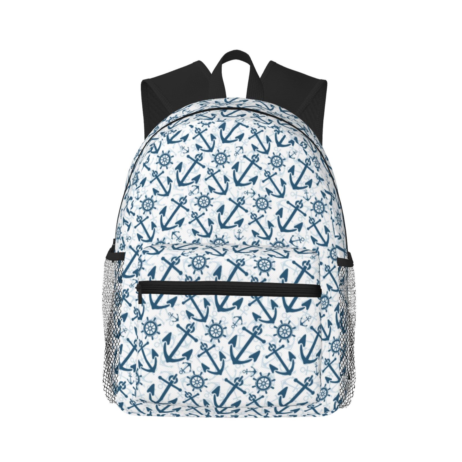 Bingfone Nautical Theme Anchors Kids Backpack Girls And Boys Classic