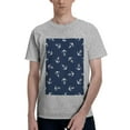 thumbnail image 1 of Bingfone Nautical Themed Simple Anchors Men'S Loose Fit Short-Sleeve Pocket T-Shirt, 1 of 7