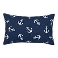 thumbnail image 1 of Bingfone Nautical Themed Simple Anchors Standard Size Pillowcase, Long Staple Pure Cotton Envelope Closure Pillow Cover,16"X24", 1 of 9