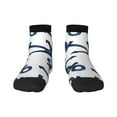 thumbnail image 1 of Bingfone Navy Blue Anchor Design Patterned Men'S Women'S Casual Cotton Socks, 1 of 9