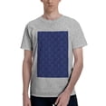thumbnail image 1 of Bingfone Navy Blue Men'S Loose Fit Short-Sleeve Pocket T-Shirt, 1 of 7