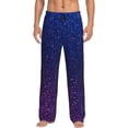 thumbnail image 1 of Bingfone Neon Glitter Mens All Over Print Sleep Pajama Pants-Small, 1 of 5