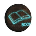 thumbnail image 1 of Bingfone Neon Sign For Books Spare Tire Cover Weatherproof Universal Wheel Protectors for RV Camper Travel Trailer SUV Truck-15 inch, 1 of 8