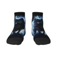 thumbnail image 1 of Bingfone Night Scene Of Wolves Design Patterned Men'S Women'S Casual Cotton Socks, 1 of 9