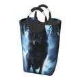 thumbnail image 1 of Bingfone Night Scene Of Wolves Laundry Hamper,Large Canvas Fabric Lightweight Storage Basket Toy Organizer Dirty Clothes Collapsible, 1 of 6