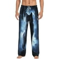 thumbnail image 1 of Bingfone Night Scene Of Wolves Mens All Over Print Sleep Pajama Pants-Small, 1 of 9