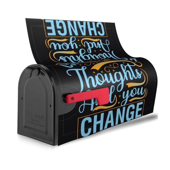 Bingfone Not All Those Who Wander Are Lost 2 Magnetic Mailbox Cover Standard Size for Garden Yard Outdoor Decorations-25.5x21 in