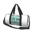 thumbnail image 1 of Bingfone Not All Who Wander Are Lost1 Print Gym Duffle Backpack for Men Women,Travel Weekender Carry-On Bags with Detachable Back Pack Straps for Traveling Overnight Climb Sports, 1 of 8