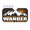 thumbnail image 1 of Bingfone Not All Who Wander Are Lost4 Car Windshield Sunshade,Sun Foldable Sun Shield Sun Visor for Car - Small, 1 of 9