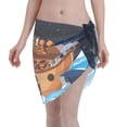 thumbnail image 1 of Bingfone Ocean Scene with Noah's Ark Women's Sarong Swimsuit Cover Ups Bathing Suit Coverups Chiffon Beach Wrap Skirts, 1 of 7