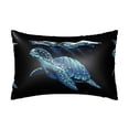 thumbnail image 1 of Bingfone Ocean Turtle Print Satin Pillowcase for Hair - Standard Size with Zipper Silky & Soft Pillow Covers,20x30 inches, 1 of 8