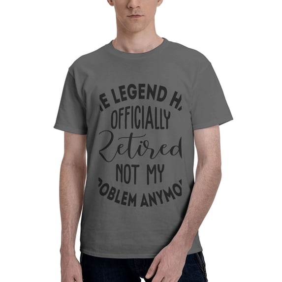 Bingfone Officially Retired Not My Problem Anymore Men'S Loose Fit Short-Sleeve Pocket T-Shirt