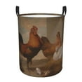 thumbnail image 1 of Bingfone Oil Painting Chicken And Duck Waterproof Foldable Laundry Hamper Bucket With Handles For Storage Bin,Clothes Hamper (Small), 1 of 8