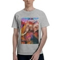 thumbnail image 1 of Bingfone Oil Paintings Of Elephants Men'S Loose Fit Short-Sleeve Pocket T-Shirt, 1 of 7