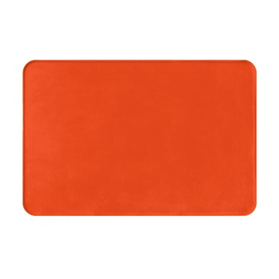 Bingfone Orange Door Mat 16"x24" Front Entrance Non-Slip Low Profile Washable for Entryway
