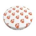 thumbnail image 1 of Bingfone Orange Fox Padded Round Bar Stool Cover Cushion with Elastic Fabric Round Chair Seat - Orange Fox, 1 of 7