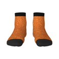thumbnail image 1 of Bingfone Orange Glitter Design Patterned Men'S Women'S Casual Cotton Socks, 1 of 9