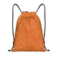 thumbnail image 1 of Bingfone Orange Glitter Drawstrings Backpacks Bags For Men Women Gym Drawstrings Bag, 1 of 9
